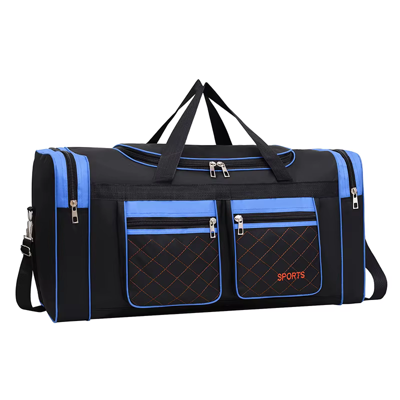 Sac à bagages de grande capacité pour hommes – Sac de voyage multi-poches avec fermeture à glissière