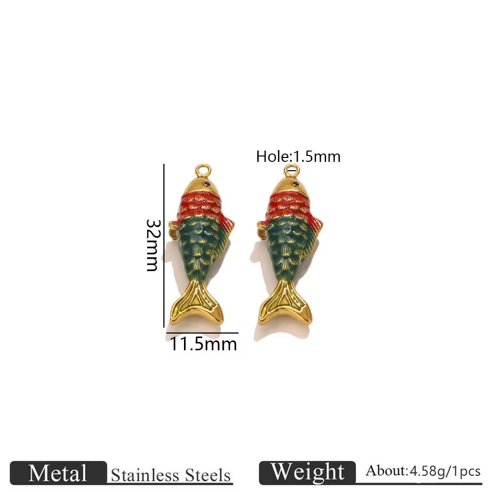 Collier bohème populaire en Europe et en Amérique, ethnique, en pierre naturelle, fait main, avec perles et pendentif cheval et poisson en acier inoxydable coloré
