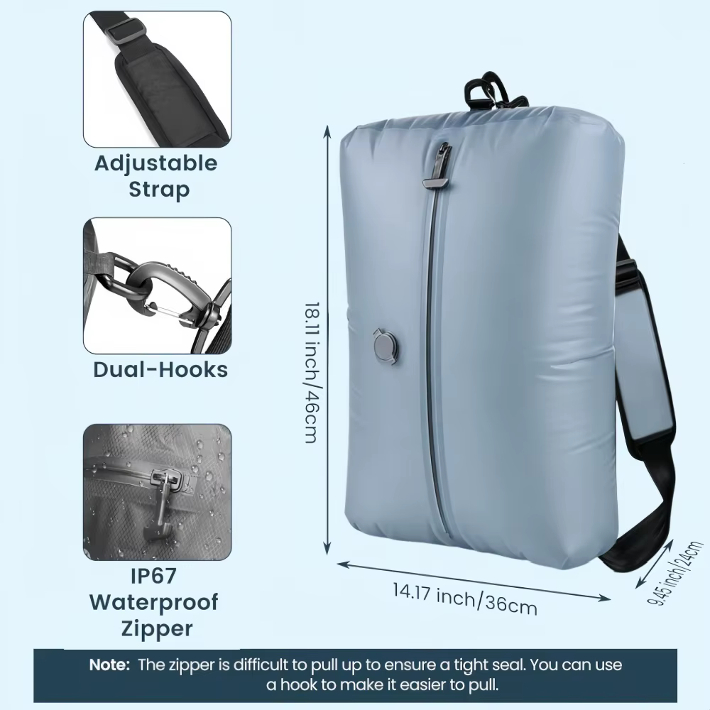 Sacs de rangement sous vide 34L pour voyage, sacs de compression réutilisables pour l'extérieur avec pompe à air, organisateurs de vêtements, cubes d'emballage