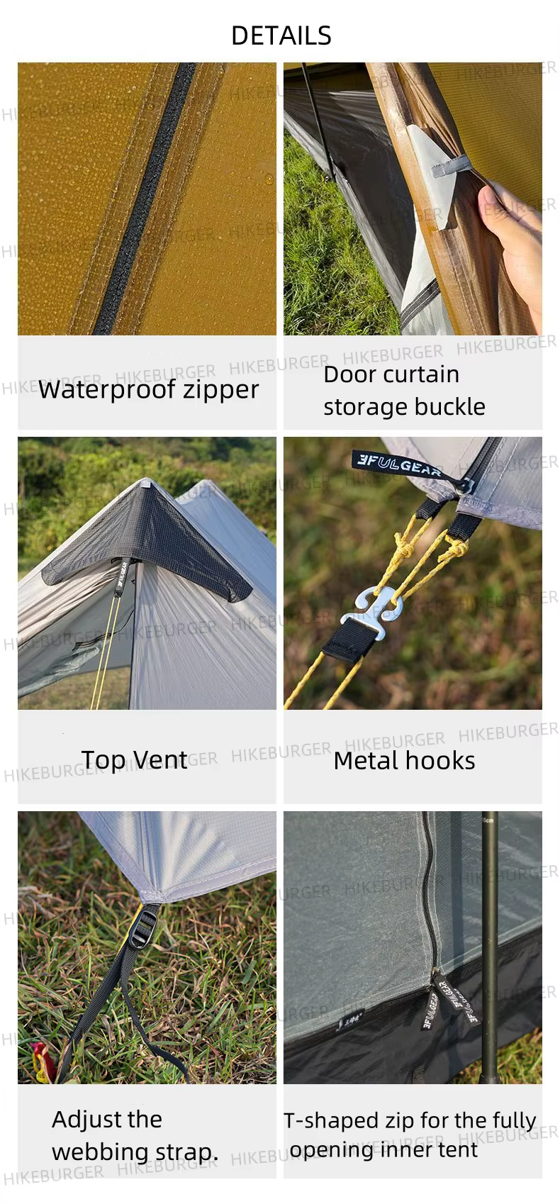 Tente 3F UL GEAR 2026 Lanshan 2 pour le camping en plein air