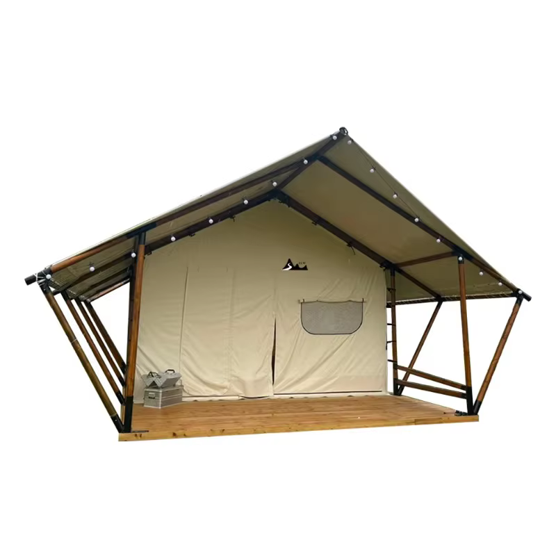 Tente de luxe 5x9m toutes saisons pour glamping extérieur