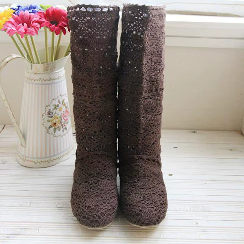 Bottes Creuses Respirantes pour Femme