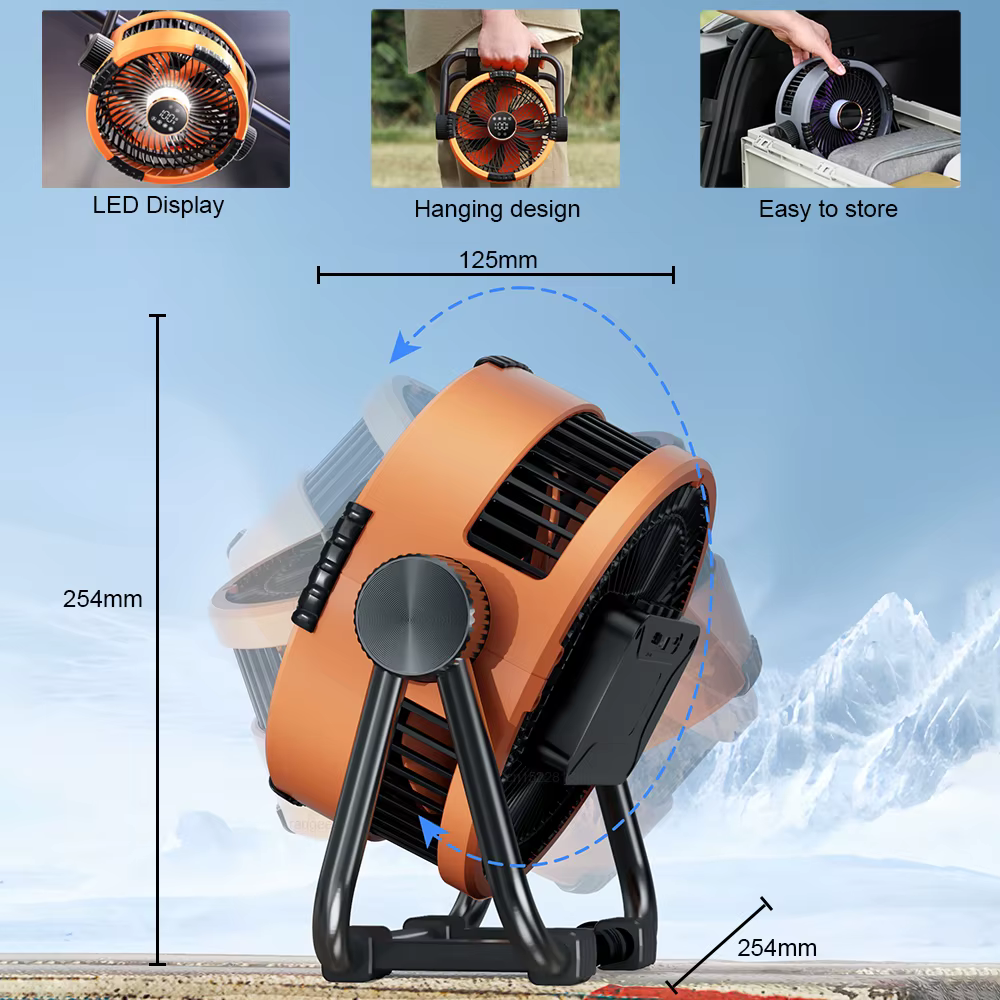 Ventilateur de Camping 20000mAh