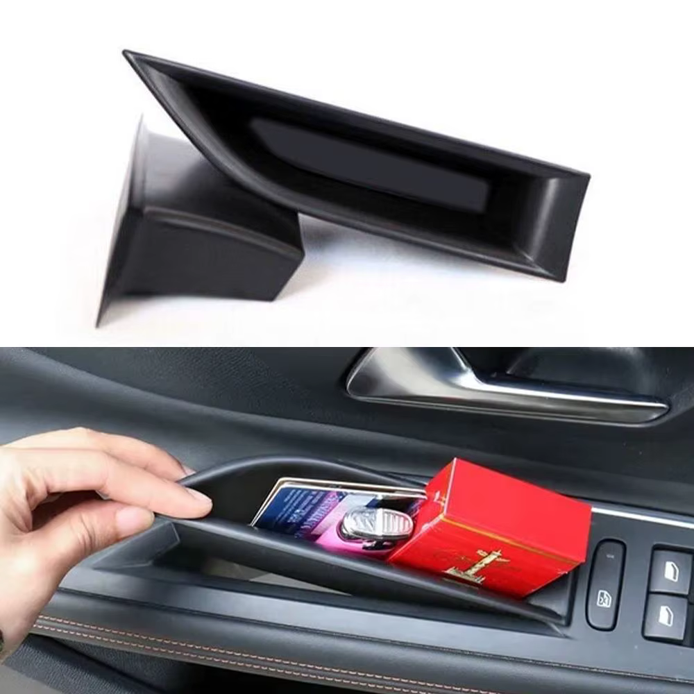 Organisateur de voiture pour Peugeot 3008 3008GT 4008 5008 2016-2020, boîte de rangement pour poignée de porte et accoudoir, plateau de rangement, accessoires auto