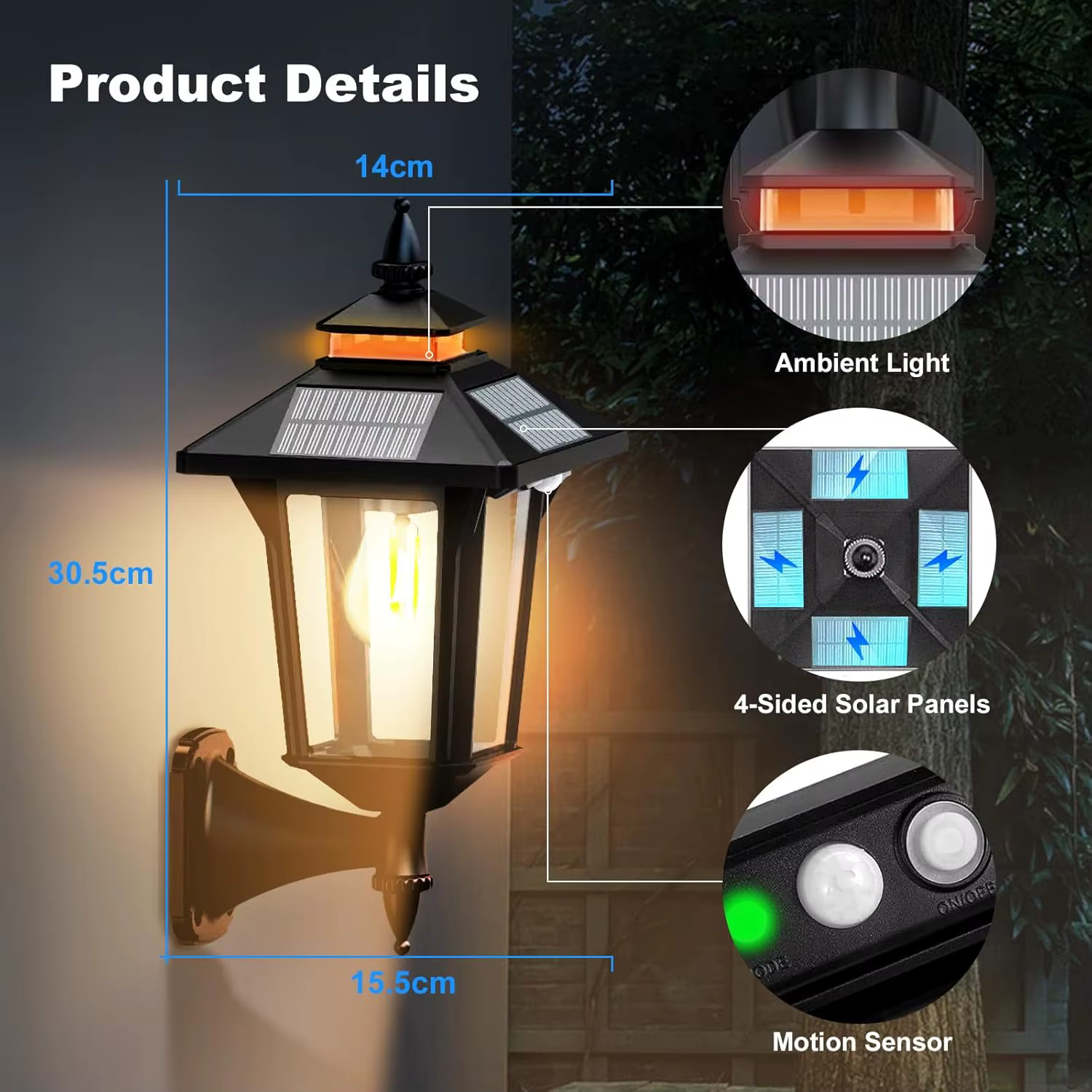 Moman Lampes solaires extérieures