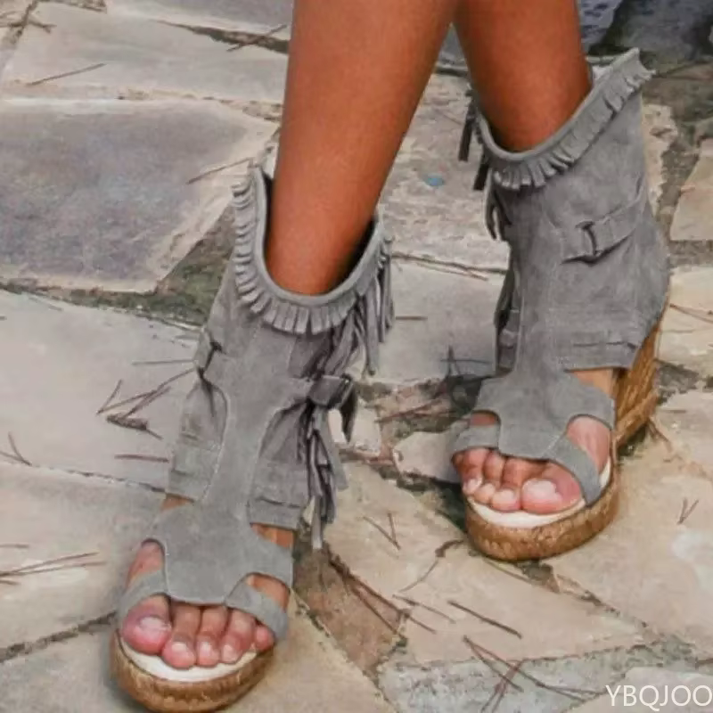 Sandales à semelle compensée pour femme
