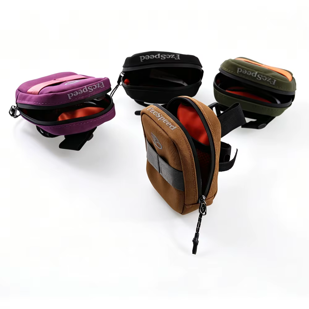 Mini sac de selle de vélo léger, petit sac de vélo de 0,35 l, sacs à main portables, sac arrière de cyclisme universel pour tous les vélos