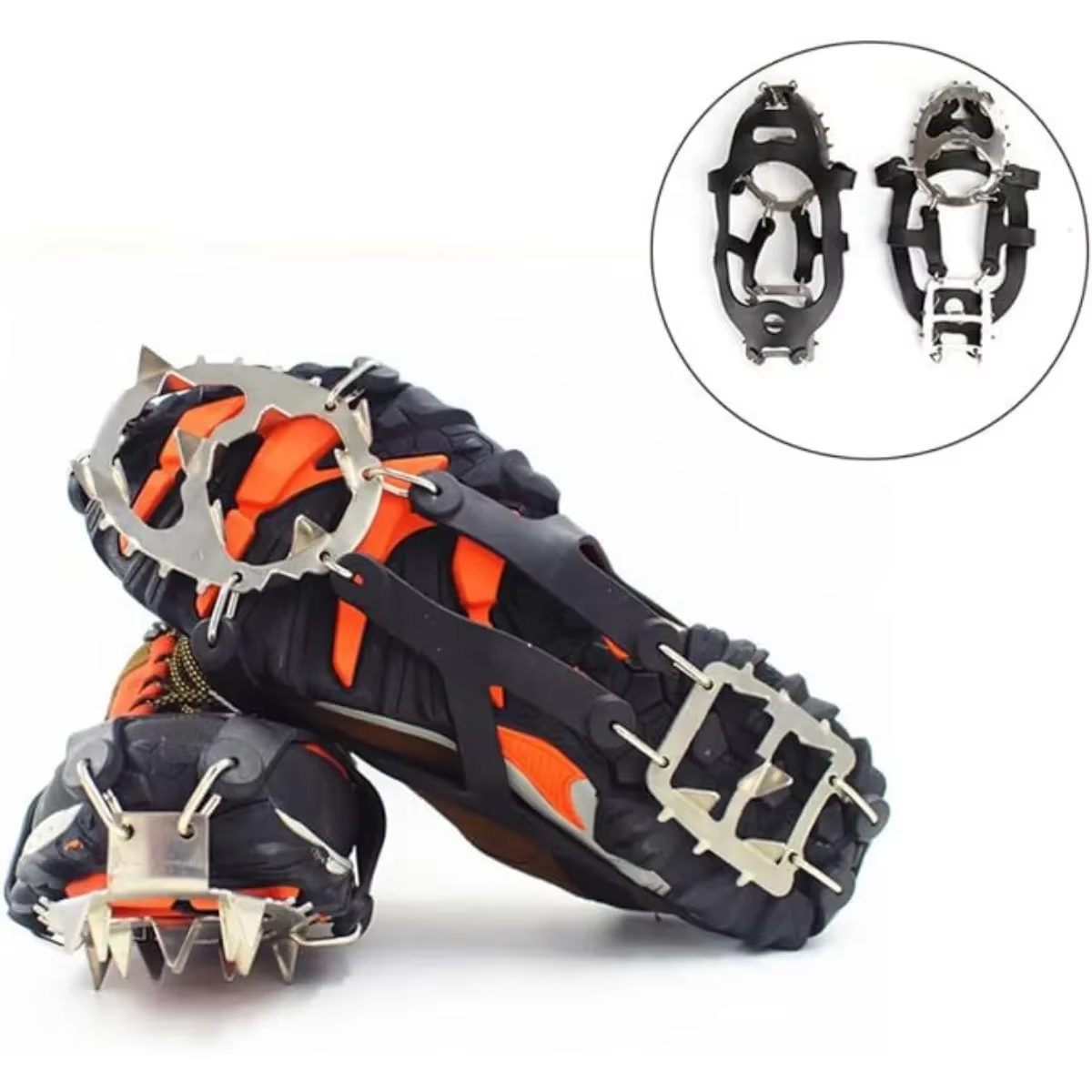 Crampons professionnels antidérapants à 18 clous