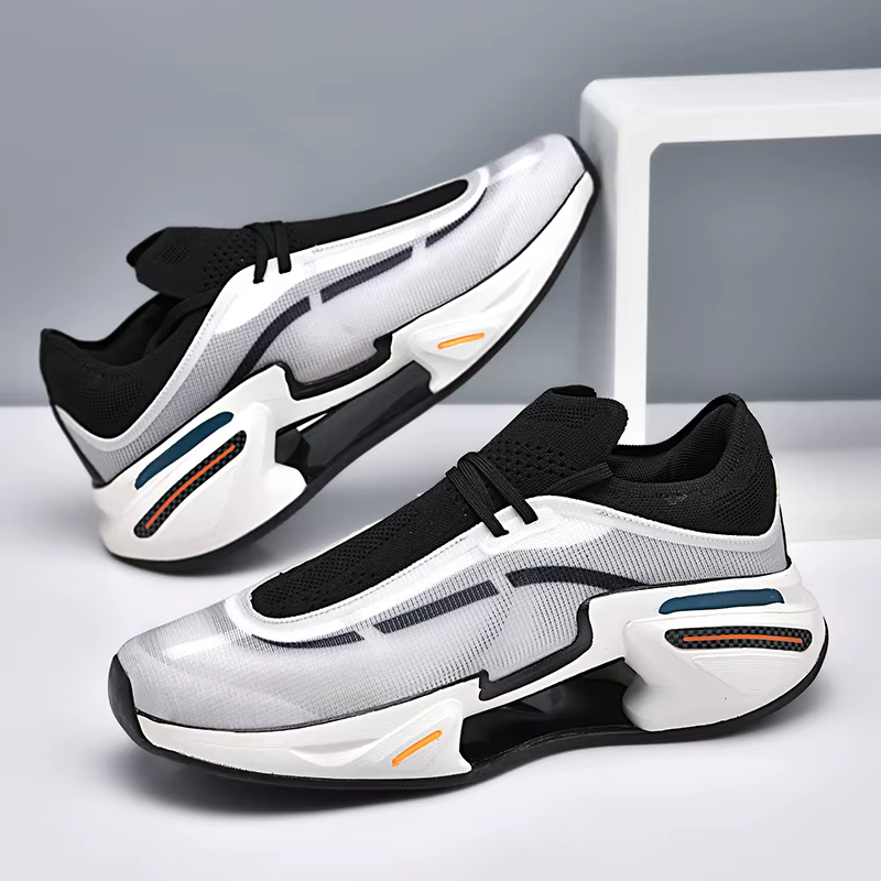 Chaussures de basket-ball pour hommes, chaussures de sport en maille respirantes pour l'extérieur, bottes plates antidérapantes à rebond, nouvelle collection 2025