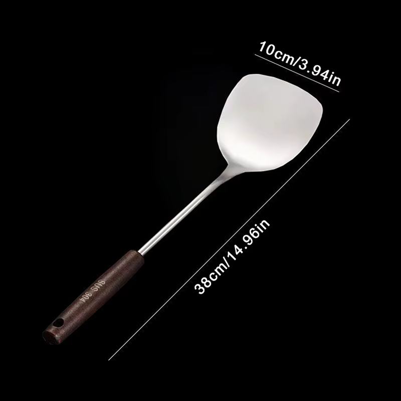 Ensemble de spatule en fer et louche en acier inoxydable, ustensiles de cuisine, équipement de cuisine, accessoires essentiels, wok