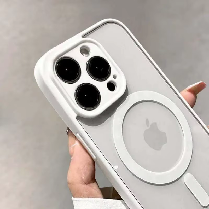 Coque acrylique transparente originale avec Charge sans fil, étui magnétique Transparent pour iPhone 13 12 11 16 15 14 Pro Max Plus Magsafe