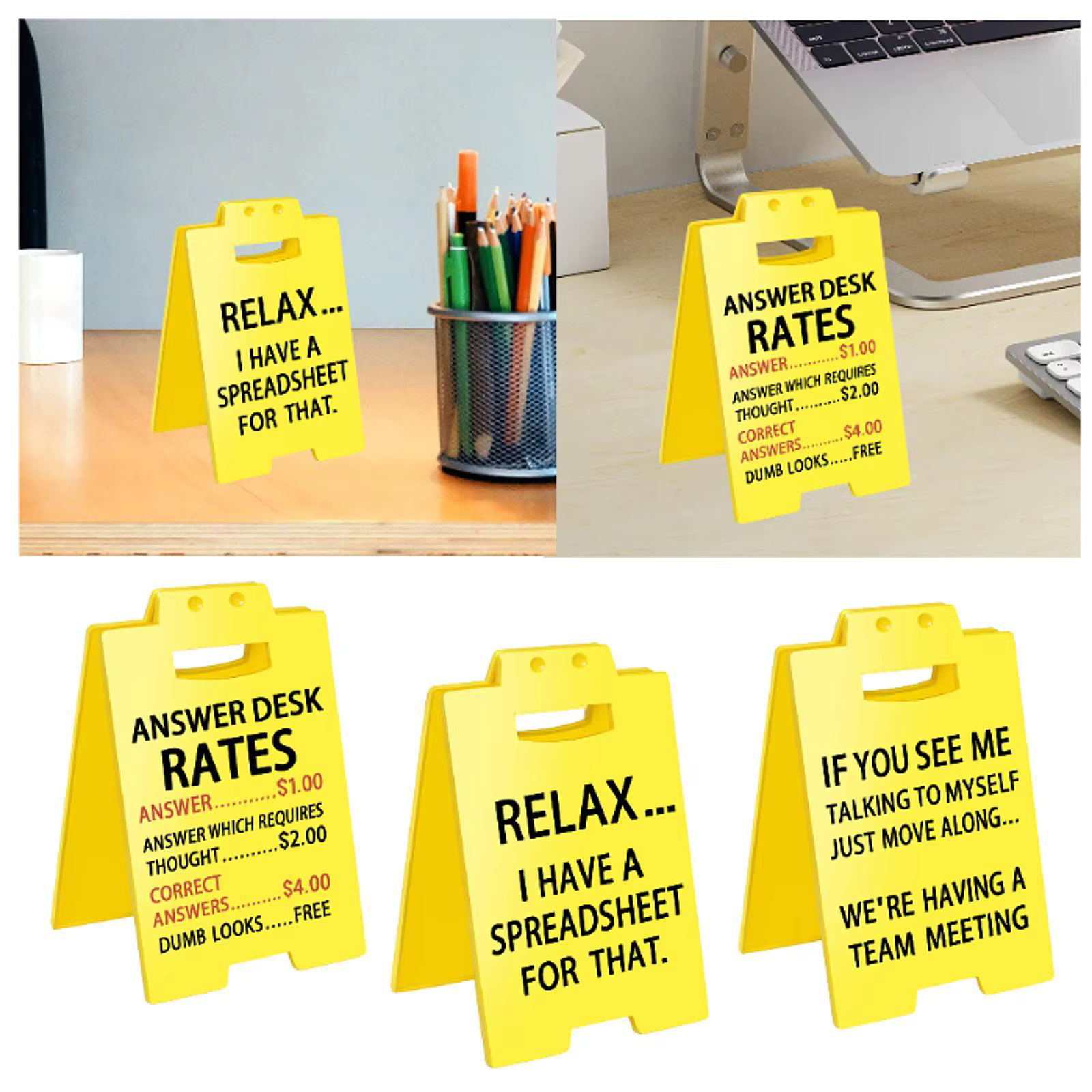 Panneau de bureau amusant