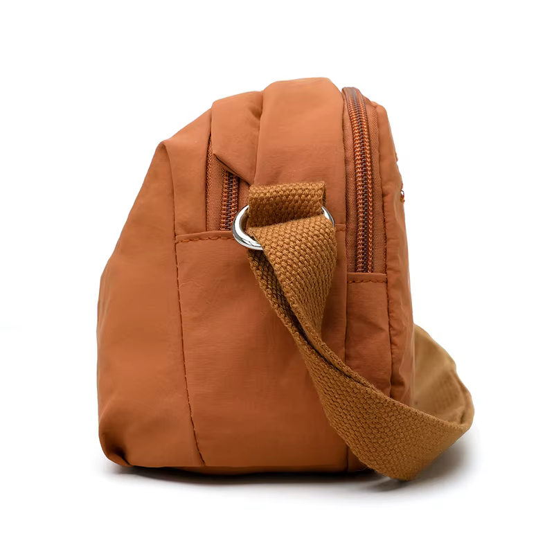 2025 Nouveau Jialongshi Sac à bandoulière simple pour femme à la mode et polyvalent, sac à bandoulière décontracté et simple, tissu en nylon imperméable