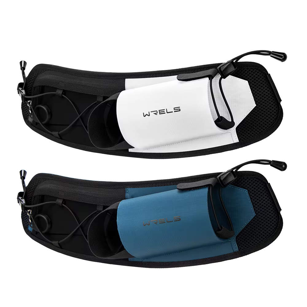 WRELS sac de course sac de taille hommes sac de ceinture Marathon Trail taille Pack pour téléphone bouteille d'eau sport Fanny Pack Fitness double poche