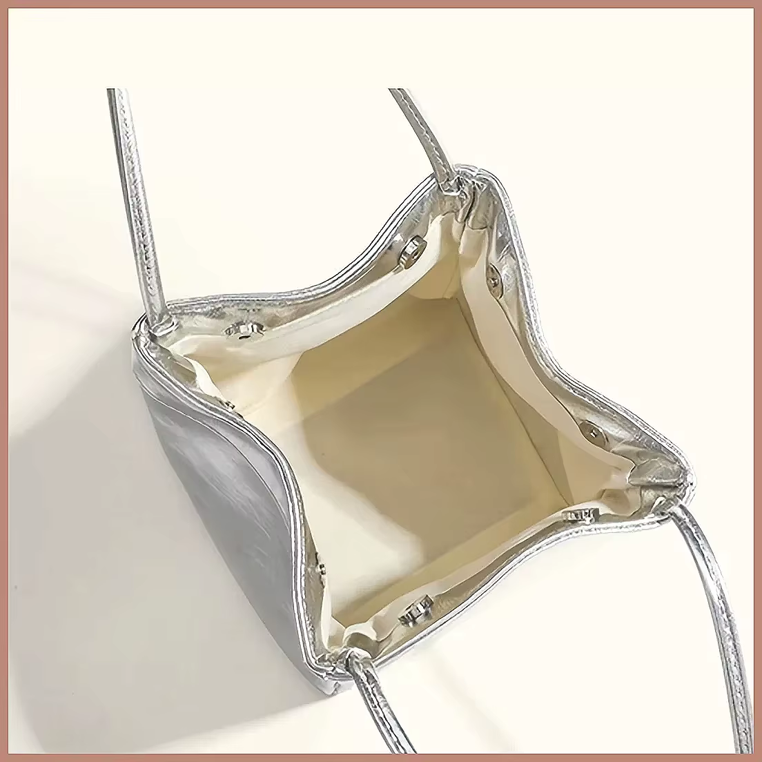 Sac seau mini scintillant argenté, sac à bandoulière multifonctionnel en PU brillant avec cordon de serrage et portefeuille intégré pour femme – Idéal au quotidien