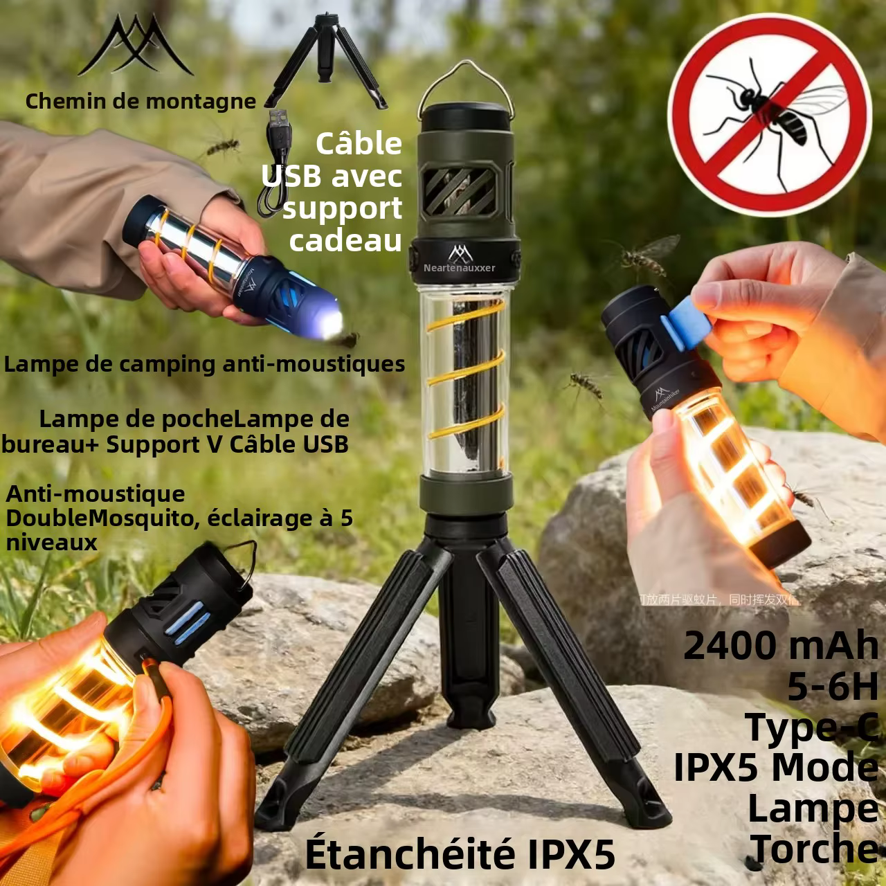 Lampe anti-moustiques MOUNTAINHIKER