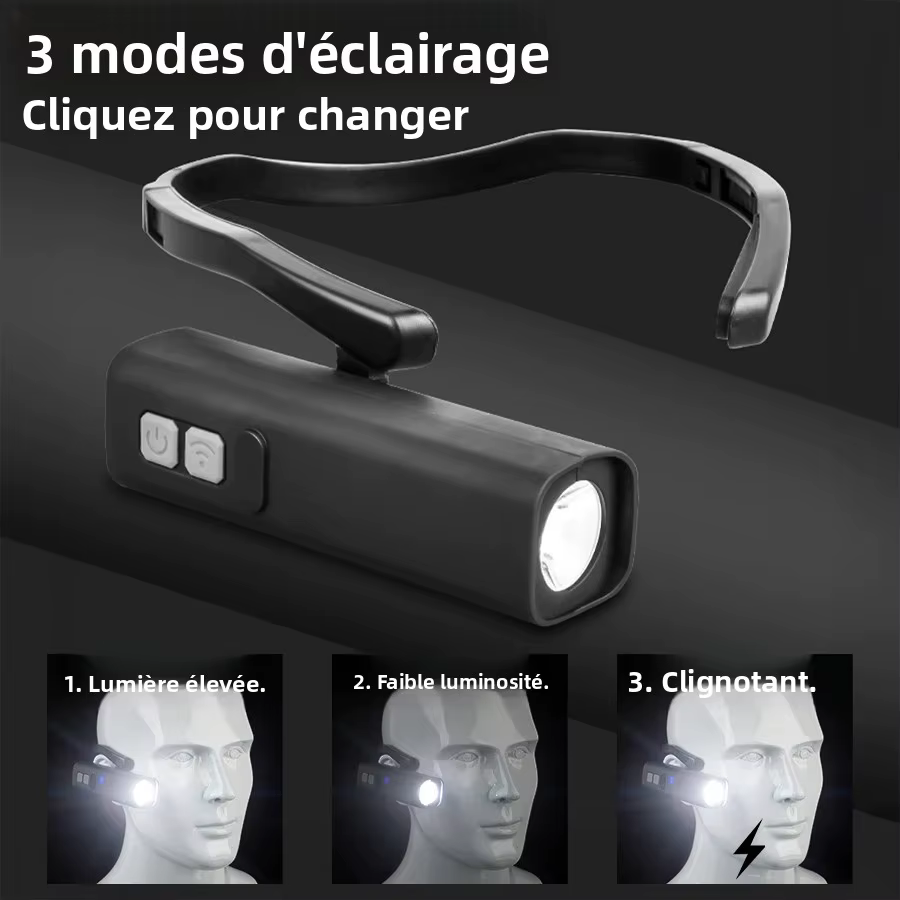 Nouvelle lampe frontale à fixation auriculaire 2025