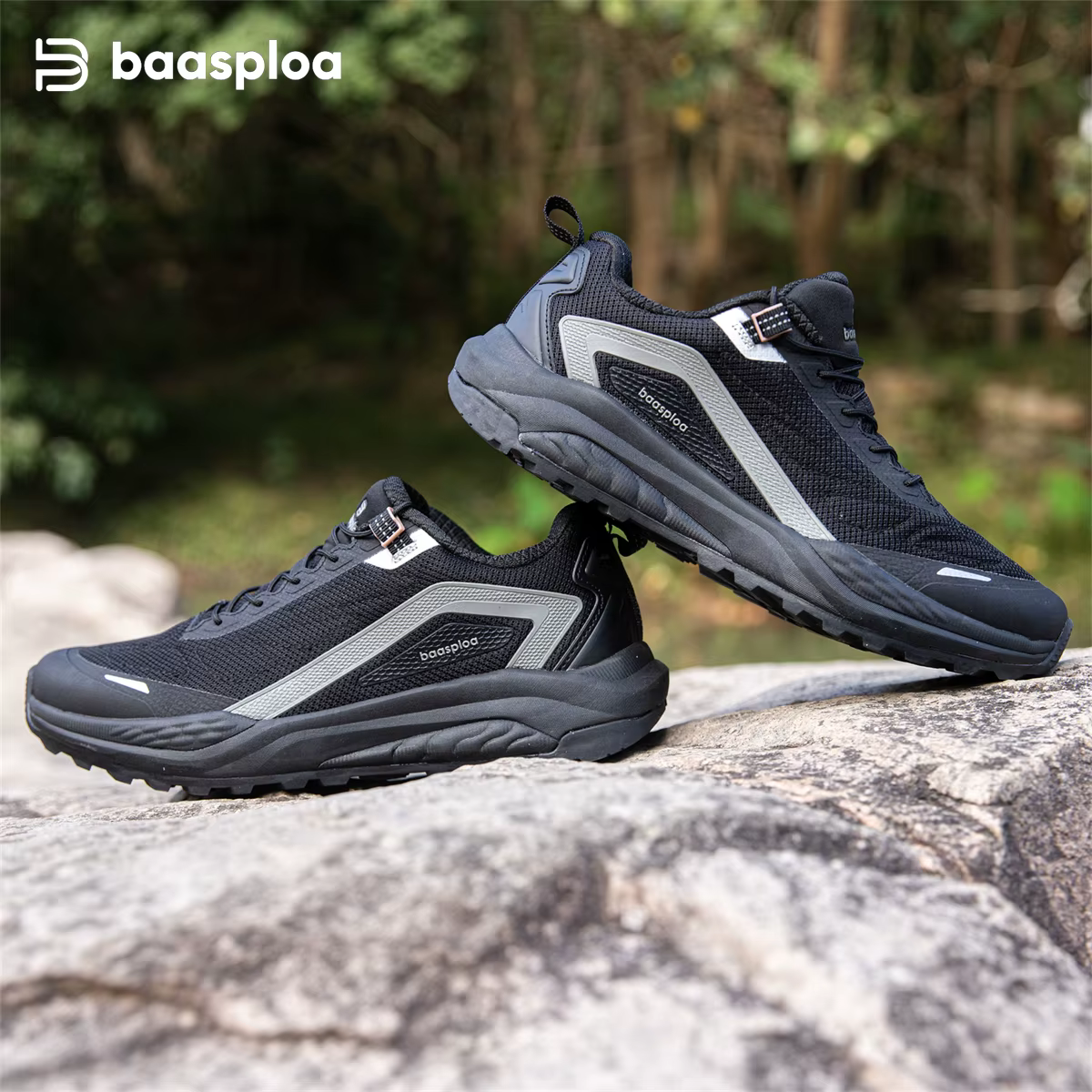 Baasploa chaussures de randonnée d'été hommes maille respirant confort