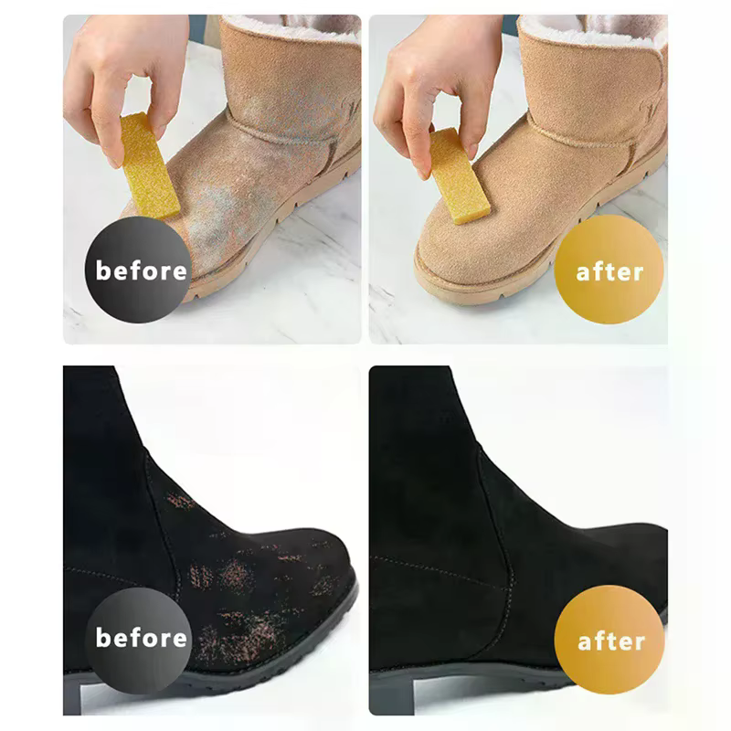 Nettoyant pour chaussures en daim mat et cuir, gomme de nettoyage pour chaussures