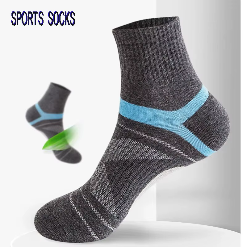 3 paires de chaussettes pour hommes randonnée noir sport basket-ball