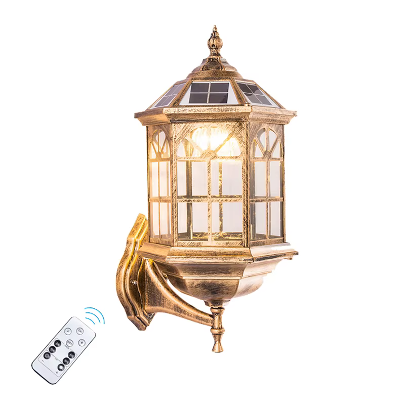 Lampe murale étanche de style européen pour salon, chambre, balcon, entrée de villa, terrasse extérieure, jardin, cour, style pastoral