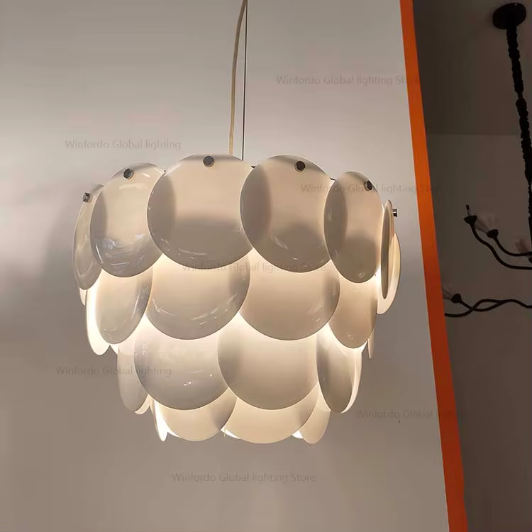 Lampe en céramique blanche au design danois moderne, lustre Pembridge, lumière qualifiée ale créative pour chambre à coucher, salon, décoration d'intérieur, lampe de salle à manger