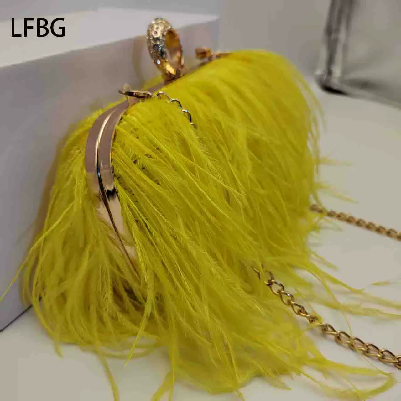 2025 pochette jaune sac à main de mariage pochette de mariée sac jaune avec anneau d'articulation