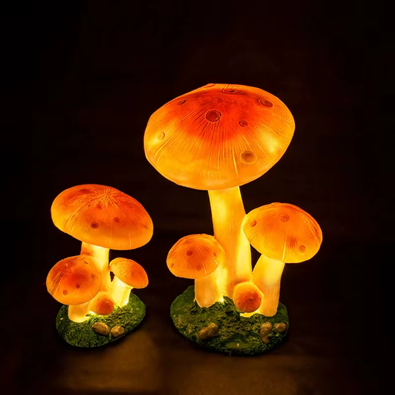 Lampe LED d'extérieur lumineuse en forme de champignon, lampe de jardin, lampe de pelouse étanche, éclairage décoratif d'ingénierie
