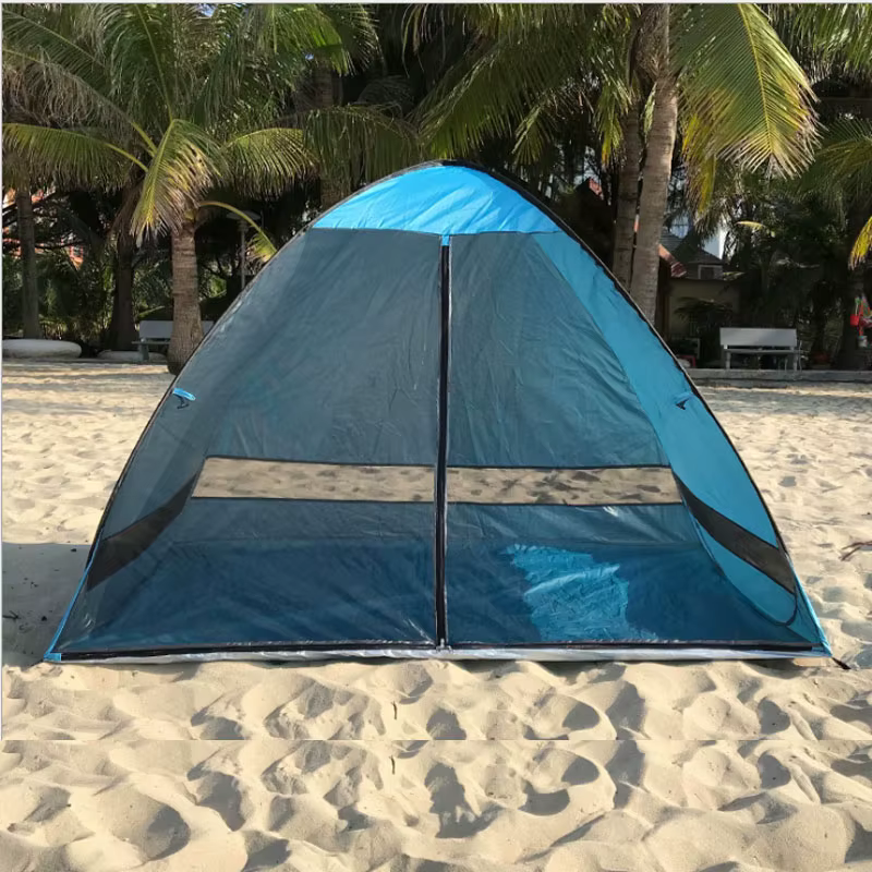 Tente à ouverture rapide pour 1 à 2 personnes, Protection UV anti-moustiques, rideau pare-soleil Portable automatique pour Camping en plein air