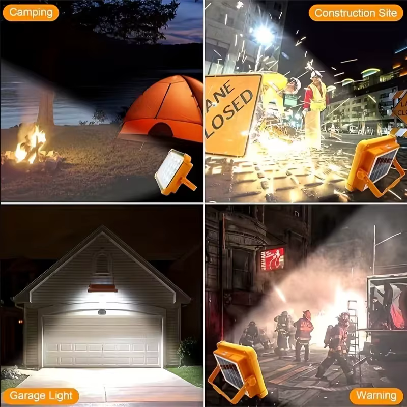 Lampe de camping solaire portable avec support