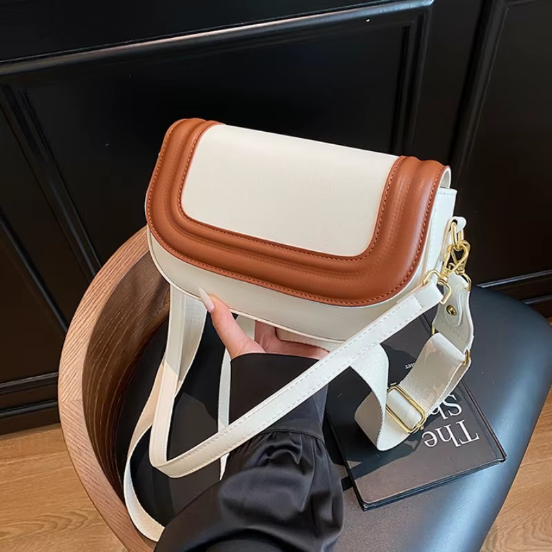 Sac bandoulière vintage en cuir vegan pour femme, convertible, grande capacité, avec poignée supérieure, idéal pour les trajets quotidiens