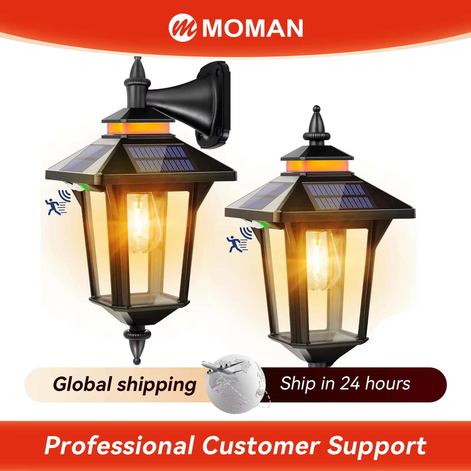 Moman Lampes solaires extérieures