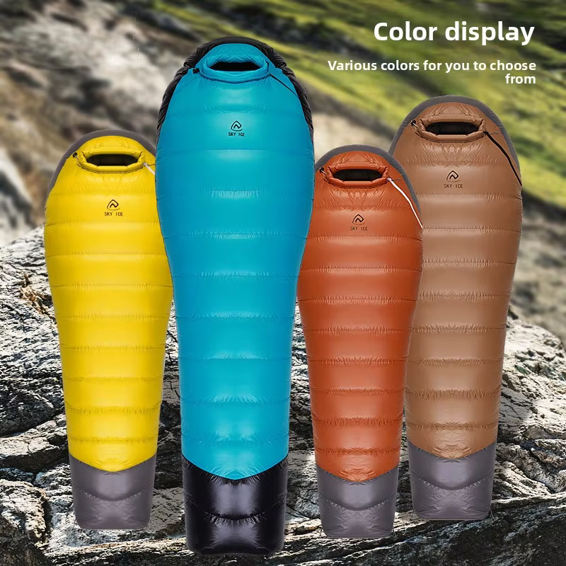SKY ICEJingchan – sac de couchage en duvet d'oie épais pour adultes