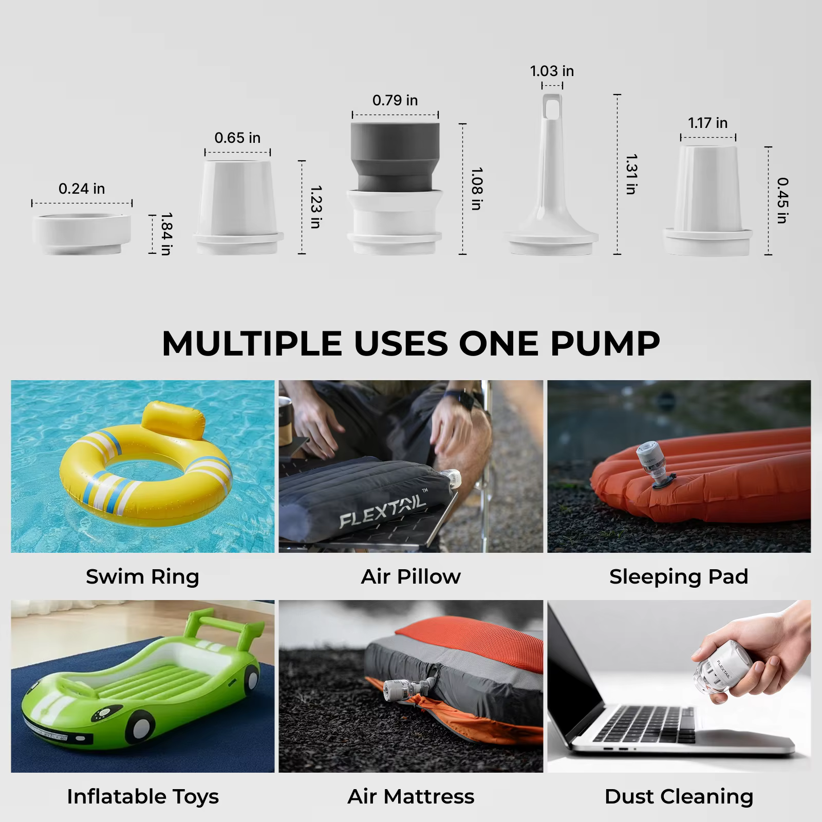 FLEXTAIL TINY PUMP 3X - Pompe à air portable ultra-légère 5kPa