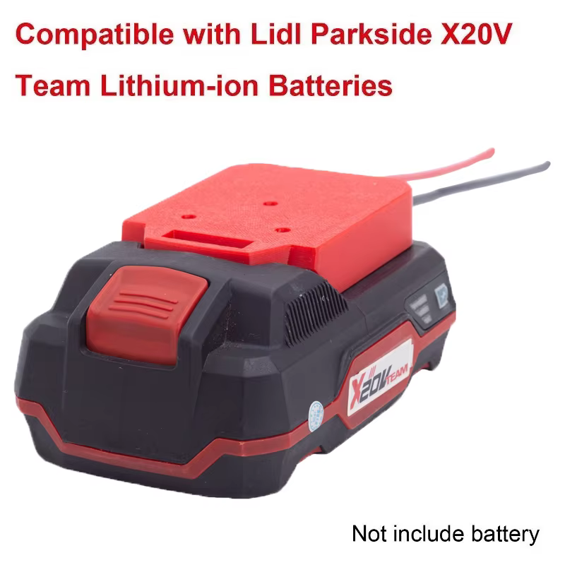 Adaptateur de bricolage pour Lidl Parkside X20V, adaptateur de batterie Li-Ion, connecteur de performance 14awg, adaptateur de bricolage pour Machines Foy, voitures