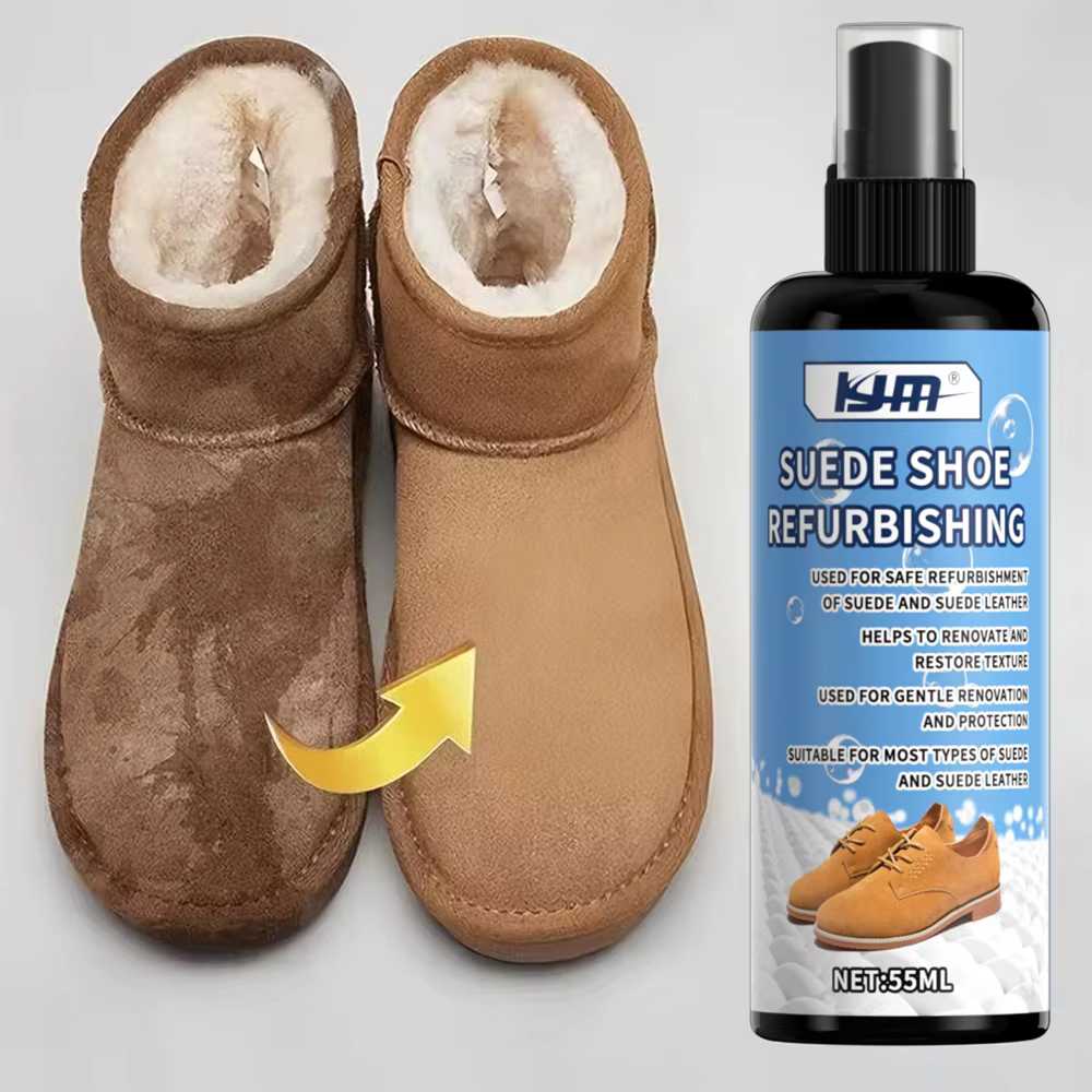 KJM 55ml Spray de rénovation pour chaussures en daim et nubuck