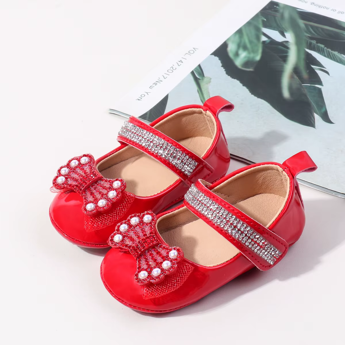 Printemps/été nouvelles chaussures pour enfants mignonnes-chaussures de princesse de 0 à 1 ans