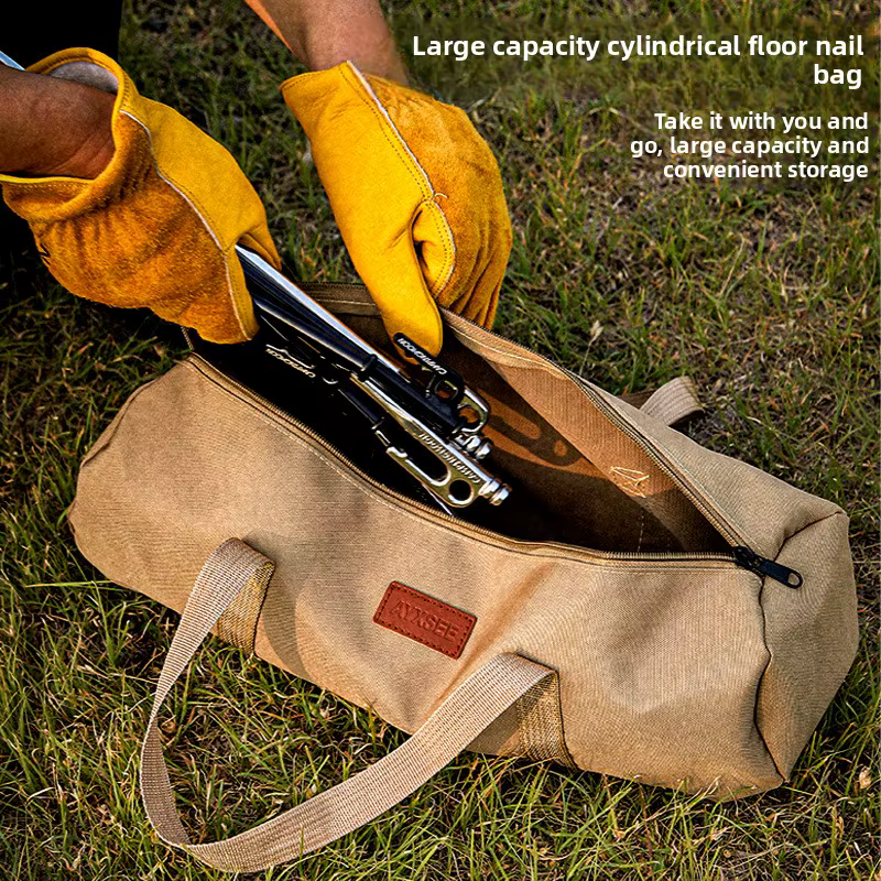Sac de rangement cylindrique pour le camping en plein air