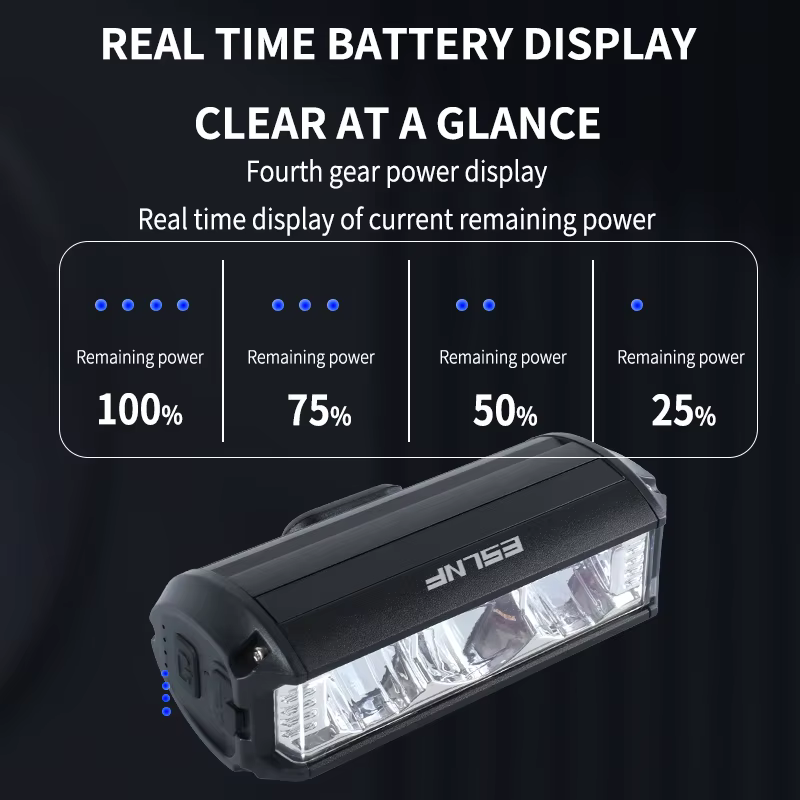 Feu de vélo de levage avant lampe de poche LED lumière de vélo 1700Lm phare USB charge vtt cyclisme sur route lampe de vélo Ultra puissante