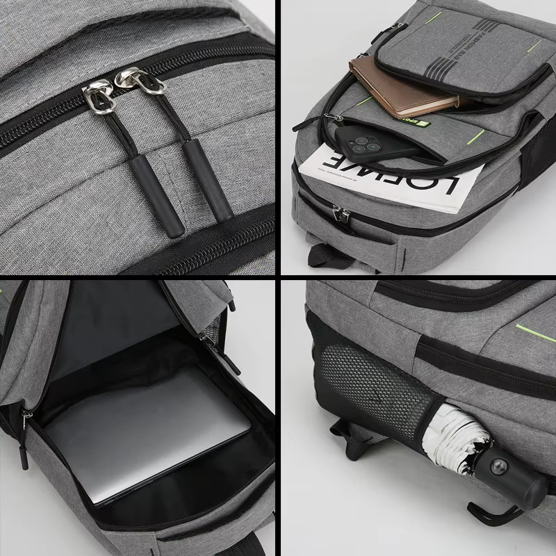 Sac à dos pour homme, nouveau sac à dos de voyage léger multi-poches pour les affaires et les loisirs
