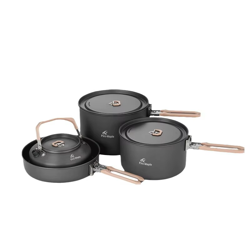Ensemble de casseroles de Camping en plein air