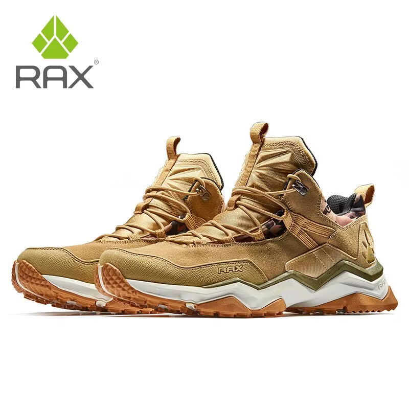 Rax-Chaussures de Randonnée en Cuir pour Homme