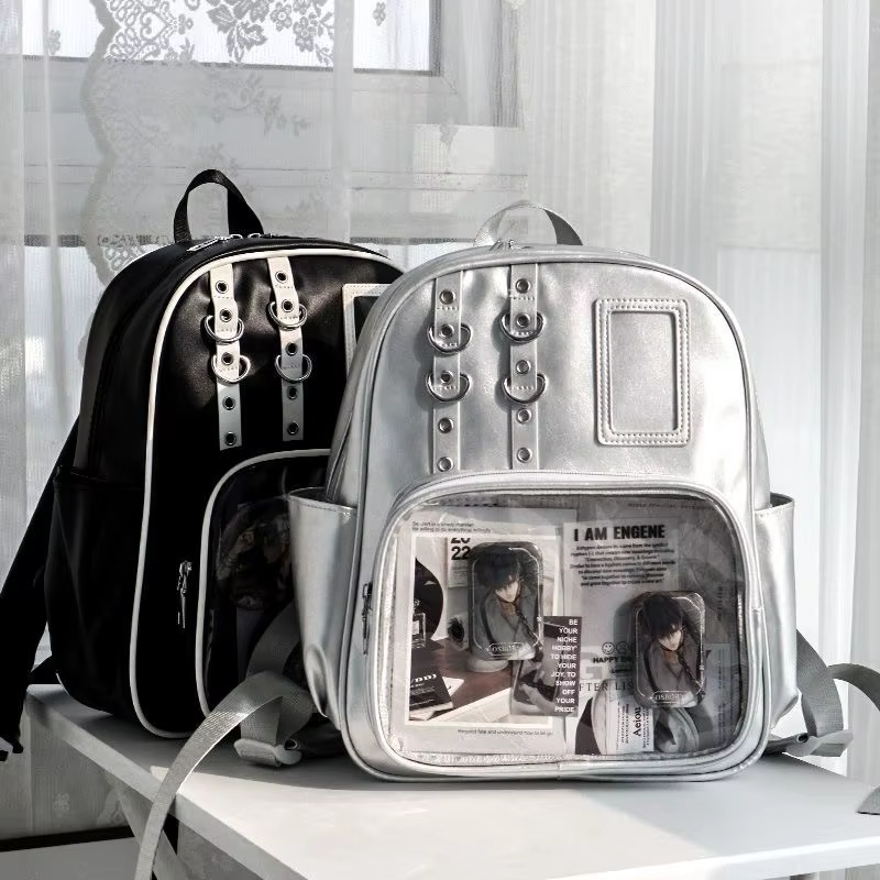 Mini sac à dos Y2K mignon pour femme, sac Ita Kawaii, sac à dos transparent pour fille, sac à dos DIY, sac à dos Lolita, style preppy, sacs d'école