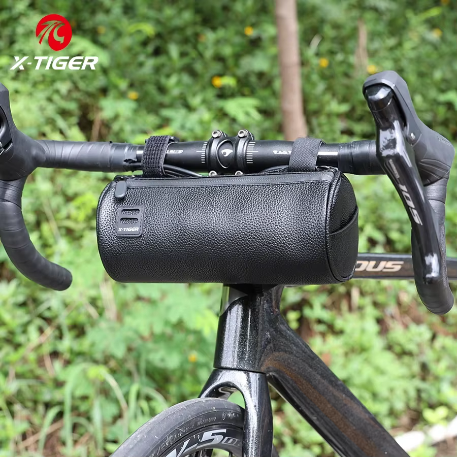 X-TIGER sac de guidon de vélo sac avant de vélo sac à bandoulière avec bandoulière pour vélo de route VTT cyclisme voyage stockage