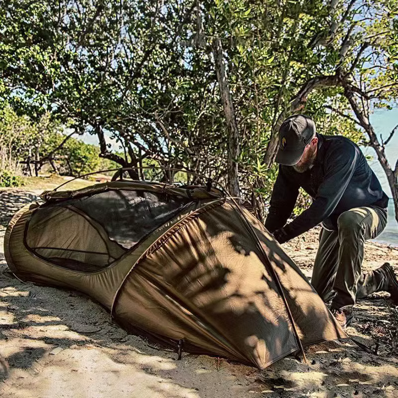 Tente tactique de voyage de Camping en plein air pour une personne