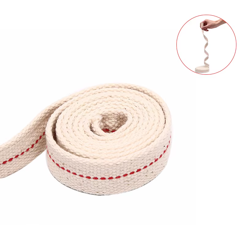 Mèche de lampe à kérosène en coton tressé