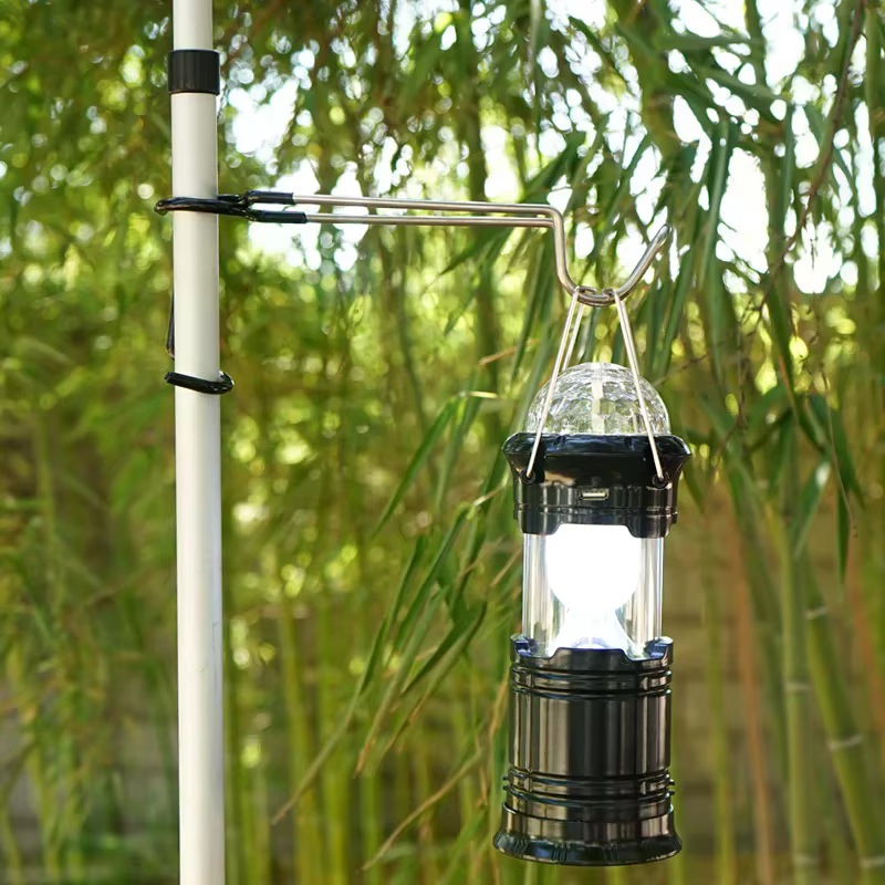 Cintre de lampe de tente Portable en acier inoxydable