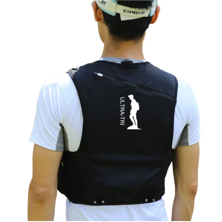 ULTRA-TRI Hydration Trail Running Sac à dos noir 10L avec 2 flacons souples