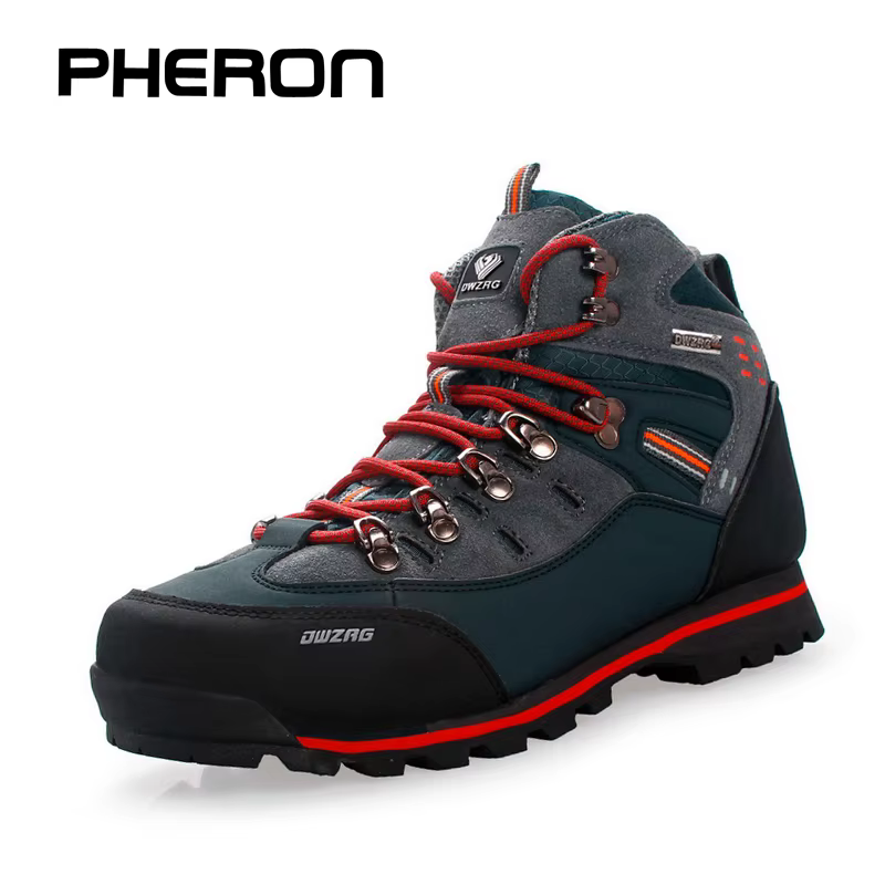 Chaussures de randonnée en cuir imperméables pour hommes