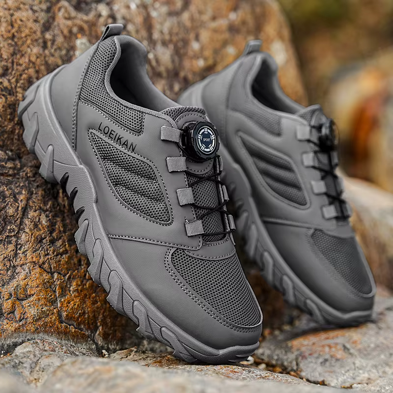 Chaussures de randonnée multifonctionnelles pour hommes LOEIKAN - Boucle rotative à verrouillage rapide